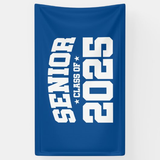 Klasse van 2025 High School Afstuderen Senior 2025 Spandoek (Verticaal)