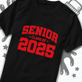Klasse van 2025 High School Afstuderen Senior 2025 T-shirt