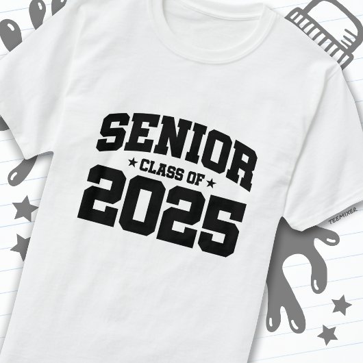 Klasse van 2025 High School Afstuderen Senior 2025 T-shirt