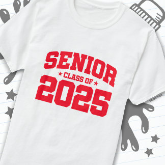 Klasse van 2025 High School Afstuderen Senior 2025 T-shirt