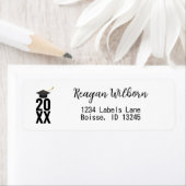 Klasse van 2025 High School College Graduation Afs Etiket (Insitu)