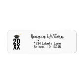 Klasse van 2025 High School College Graduation Afs Etiket (Voorkant)
