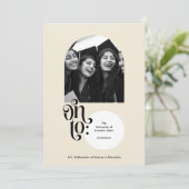 Klasse van 2025 HIGH SCHOOL gaan College GRADUATIO Aankondiging (Staand voorkant)