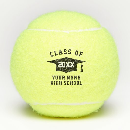 Klasse van 2025 High School Graduation party cadea Tennisballen (Voorkant)