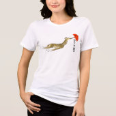 Klasse van 2025 Huidig Jaar Schattigee Giraffe Par Tri-Blend Shirt (Voorkant)