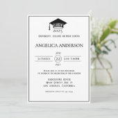 Klasse van 2025 "Ik heb het gedaan" Foto Afstudere Kaart (Staand voorkant)