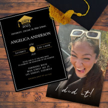 Klasse van 2025 "Ik heb het gedaan" Foto Afstudere