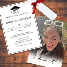 Klasse van 2025 "Ik heb het gedaan" Foto Afstudere