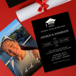 Klasse van 2025 "Ik heb het gedaan" Foto-Afstudere Kaart