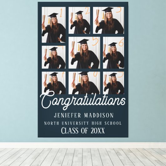 Klasse van 2025, Klasse van 2026 afstuderen Canvas Afdruk (Insitu (Houten vloer))