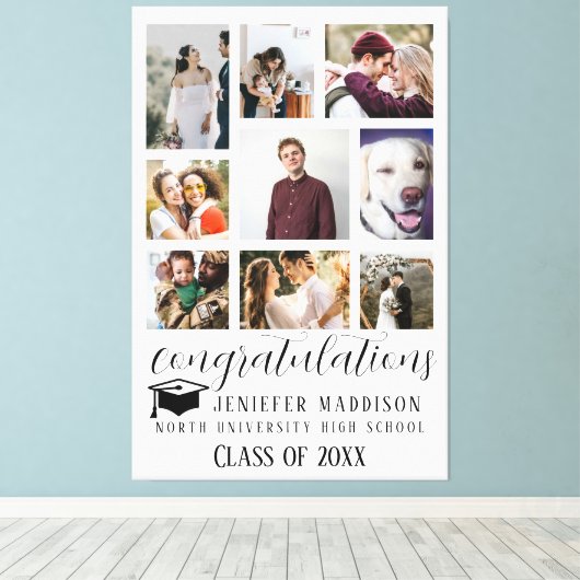 Klasse van 2025, Klasse van 2026 afstuderen Canvas Afdruk (Insitu (Houten vloer))