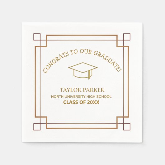 Klasse van 2025, Klasse van 2026 afstuderen Servet (Voorkant)