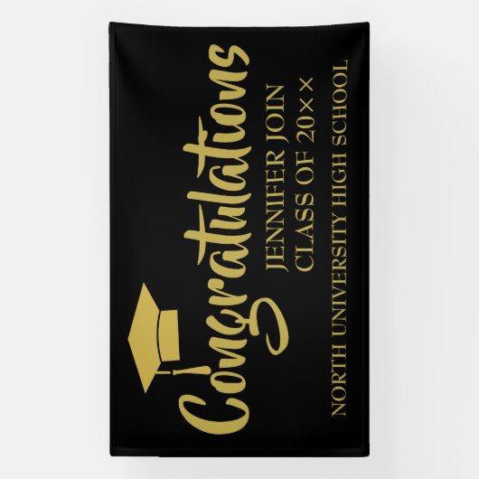 Klasse van 2025, Klasse van 2026 afstuderen Spandoek (Verticaal)