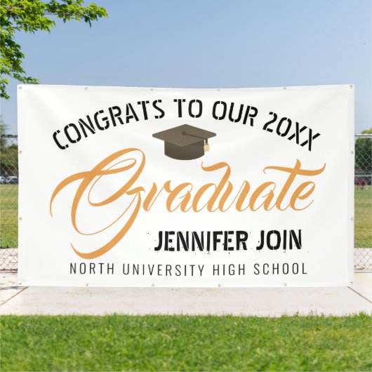 Klasse van 2025, Klasse van 2026 afstuderen Spandoek (Buitenkant)