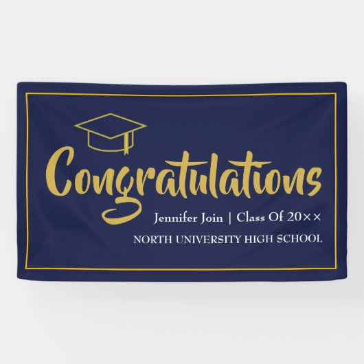 Klasse van 2025, Klasse van 2026 afstuderen Spandoek (Horizontaal)