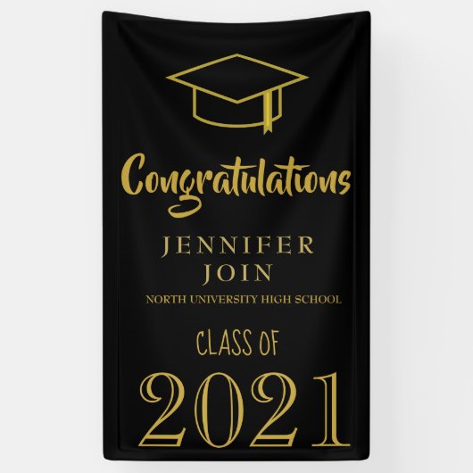 Klasse van 2025, Klasse van 2026 afstuderen Spandoek (Verticaal)