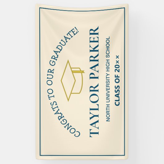 Klasse van 2025, Klasse van 2026 afstuderen Spandoek (Verticaal)