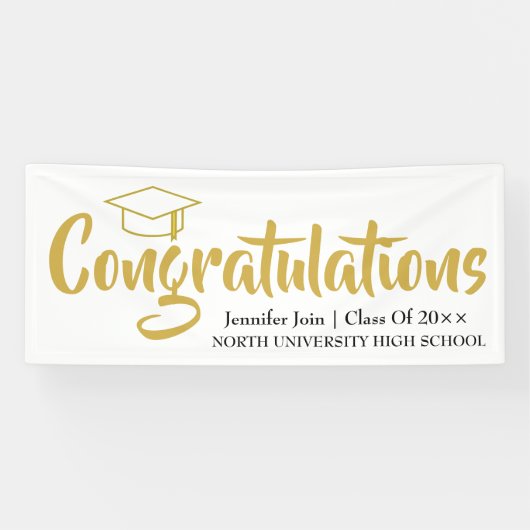 Klasse van 2025, Klasse van 2026 afstuderen Spandoek (Horizontaal)