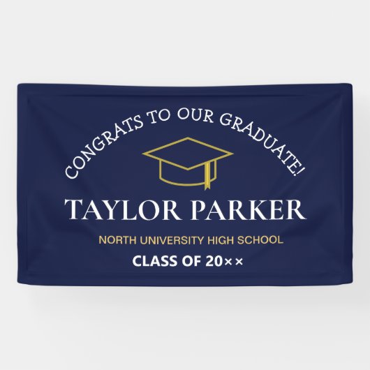 Klasse van 2025, Klasse van 2026 afstuderen Spandoek (Horizontaal)