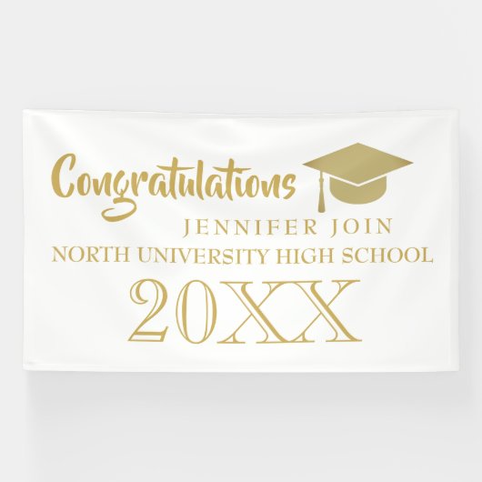 Klasse van 2025, Klasse van 2026 afstuderen Spandoek (Horizontaal)