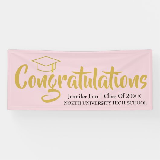 Klasse van 2025, Klasse van 2026 afstuderen Spandoek (Horizontaal)