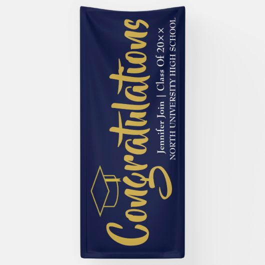 Klasse van 2025, Klasse van 2026 afstuderen Spandoek (Verticaal)