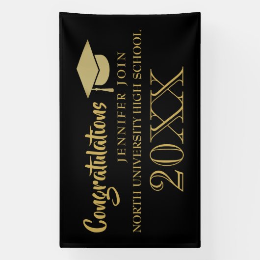 Klasse van 2025, Klasse van 2026 afstuderen Spandoek (Verticaal)