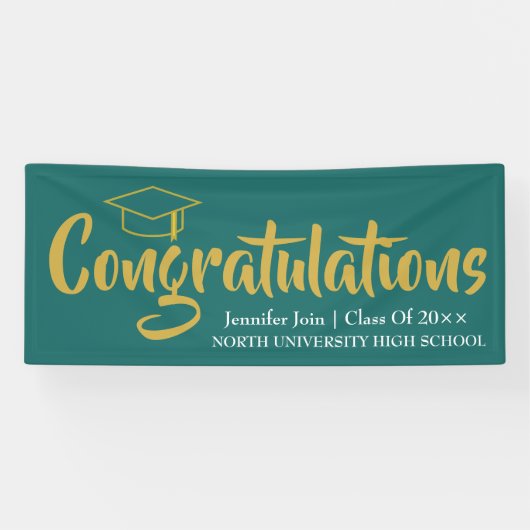 Klasse van 2025, Klasse van 2026 afstuderen Spandoek (Horizontaal)