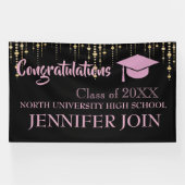 Klasse van 2025, Klasse van 2026 afstuderen Spandoek (Horizontaal)