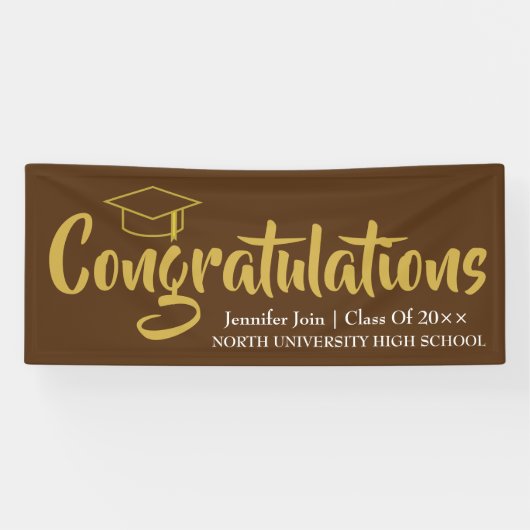 Klasse van 2025, Klasse van 2026 afstuderen Spandoek (Horizontaal)