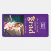 Klasse van 2025 Kleine Locker Deur Hall Gepersonal Spandoek (Horizontaal)