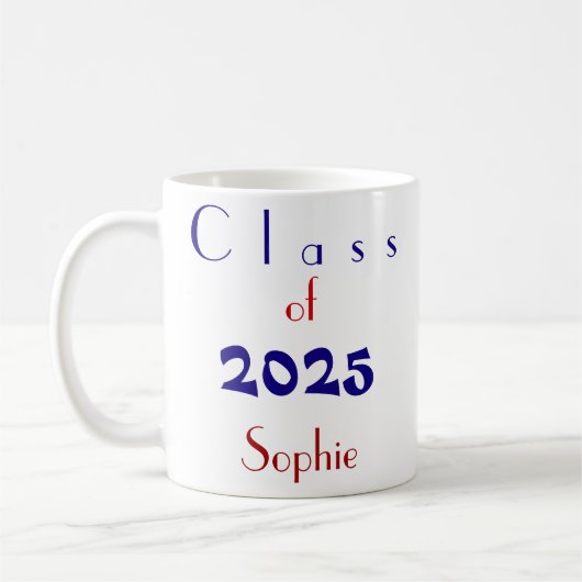 Klasse van 2025 koffiemok (Links)