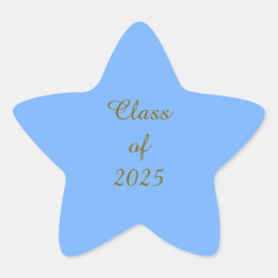 Klasse van 2025 Lichtblauwe Sticker