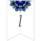 Klasse van 2025! Mandala in donkerblauw Vlaggetjes (Derde vlag)