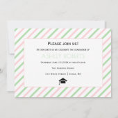 Klasse van 2025 mint groen, blush afstuderen foto kaart (Achterkant)