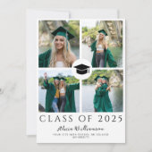 Klasse van 2025 modern 5 foto collage afstuderen aankondiging (Voorkant)