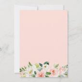 Klasse van 2025 Modern Gold Blush Floral Afstudere Kaart (Achterkant)