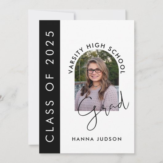 Klasse van 2025 Modern Photo Afstuderen Open Huis Aankondiging (Voorkant)