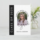 Klasse van 2025 Modern Photo Afstuderen Open Huis Aankondiging (Staand voorkant)
