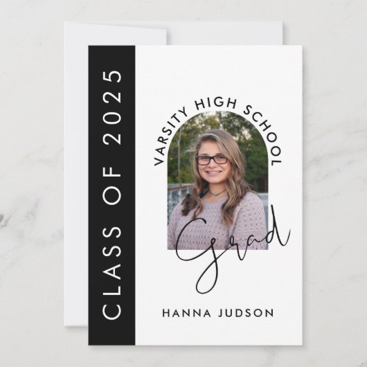 Klasse van 2025 Modern Photo Afstuderen Open Huis Kaart (Voorkant)