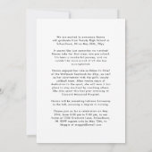 Klasse van 2025 Modern Photo Afstuderen Open Huis Kaart (Achterkant)