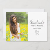 Klasse van 2025 Moderne Elegante Foto Aankondiging (Voorkant)