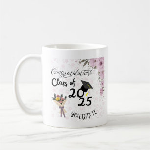 Klasse van 2025 Mok PNG, Afstuderen Mok Wrap, Koff