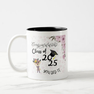 Klasse van 2025 Mok PNG, Afstuderen Mok Wrap, Koff