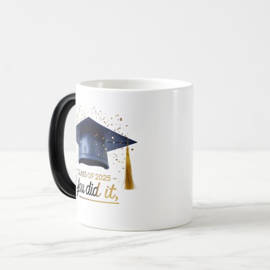 Klasse van 2025 Morphing Mok - Afstuderen mok (Voorkant links)