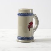 Klasse van 2025 Mortel Board Design Bierpul (Voorkant rechts)