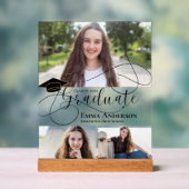 Klasse van 2025 Multi Photo Afstuderen aankondigin Acryl Bord (Neutraal)