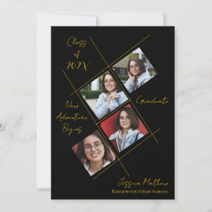 Klasse van 2025 Multi Photo Afstuderen Aankondigin Kaart