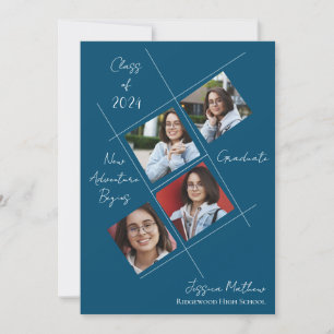 Klasse van 2025 Multi Photo Afstuderen Aankondigin Kaart