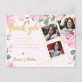 Klasse van 2025 Multi Photo Afstuderen Bedankt Briefkaart (Voorkant)